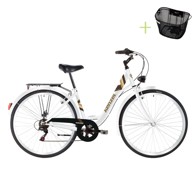 KENZEL Gradski bicikl Corso Royal, 28", bijelo/smeđa